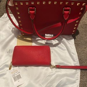 NWT authentic Michael Kors purse and wallet